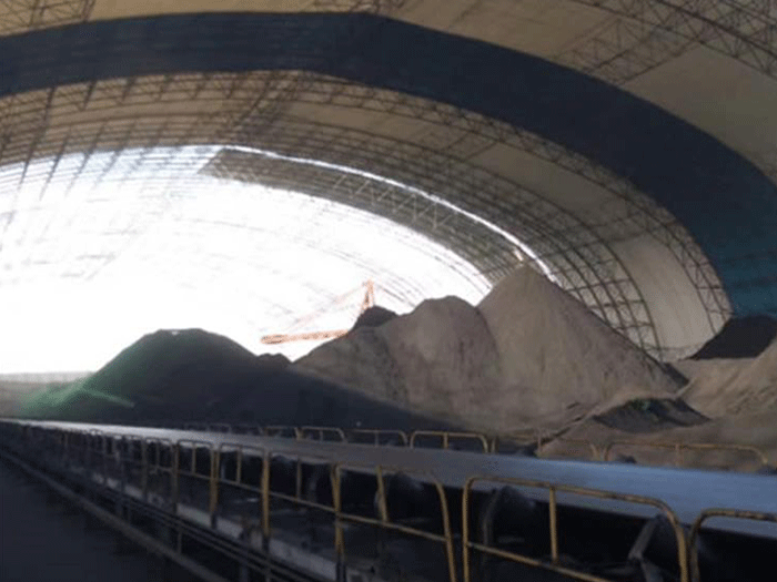 七台河煤棚料仓网架